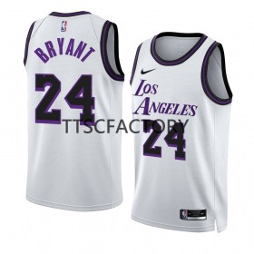 Herren NBA Los Angeles Lakers Trikot Kobe Bryant 24 Nike 2022-23 City Edition Weiß Swingman